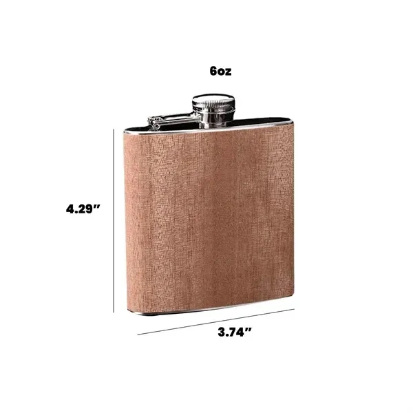 6oz Stainless Steel Flask - Durable Portable Drinkware - 6oz Stainless Steel Flask - Durable Portable Drinkware - Image 2 of 5