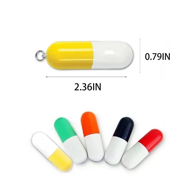 8GB Pill-Shaped USB Drive - Portable Memory Storage - 8GB Pill-Shaped USB Drive - Portable Memory Storage - Image 2 of 4