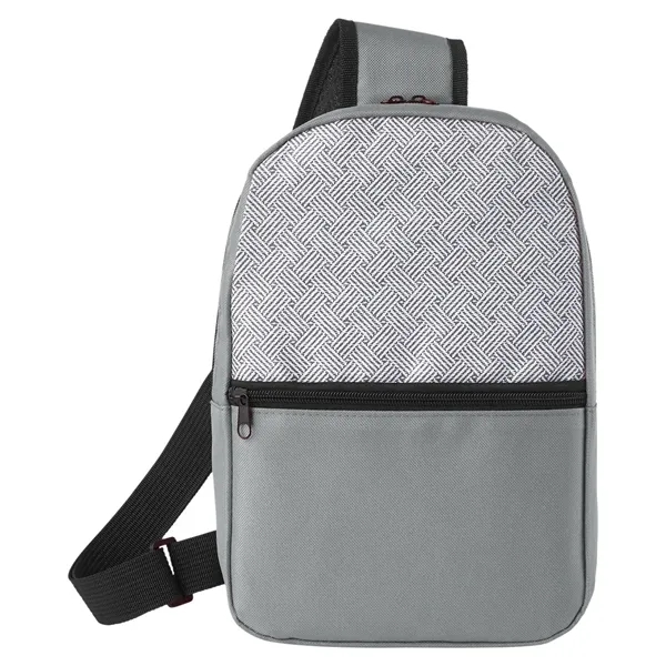 Patchwork Eco Friendly Crossbody Sling Bag - Patchwork Eco Friendly Crossbody Sling Bag - Image 7 of 15
