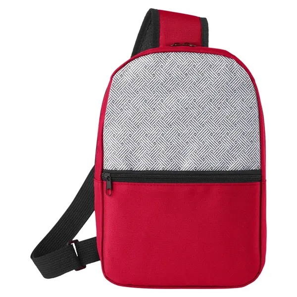 Patchwork Eco Friendly Crossbody Sling Bag - Patchwork Eco Friendly Crossbody Sling Bag - Image 9 of 15