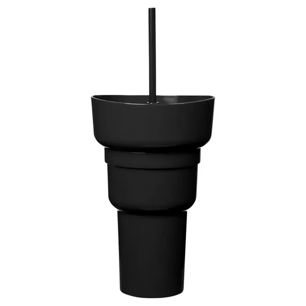 Team 365 1L Recycled PP Stadium Tumbler with Snack Bowl - Team 365 1L Recycled PP Stadium Tumbler with Snack Bowl - Image 3 of 30