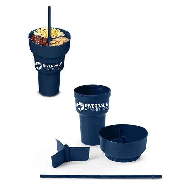 Team 365 1L Recycled PP Stadium Tumbler with Snack Bowl - Team 365 1L Recycled PP Stadium Tumbler with Snack Bowl - Image 5 of 30