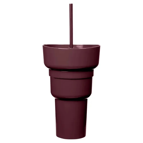 Team 365 1L Recycled PP Stadium Tumbler with Snack Bowl - Team 365 1L Recycled PP Stadium Tumbler with Snack Bowl - Image 10 of 30