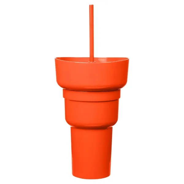 Team 365 1L Recycled PP Stadium Tumbler with Snack Bowl - Team 365 1L Recycled PP Stadium Tumbler with Snack Bowl - Image 15 of 30