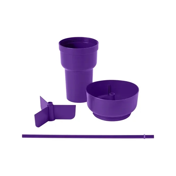 Team 365 1L Recycled PP Stadium Tumbler with Snack Bowl - Team 365 1L Recycled PP Stadium Tumbler with Snack Bowl - Image 16 of 30