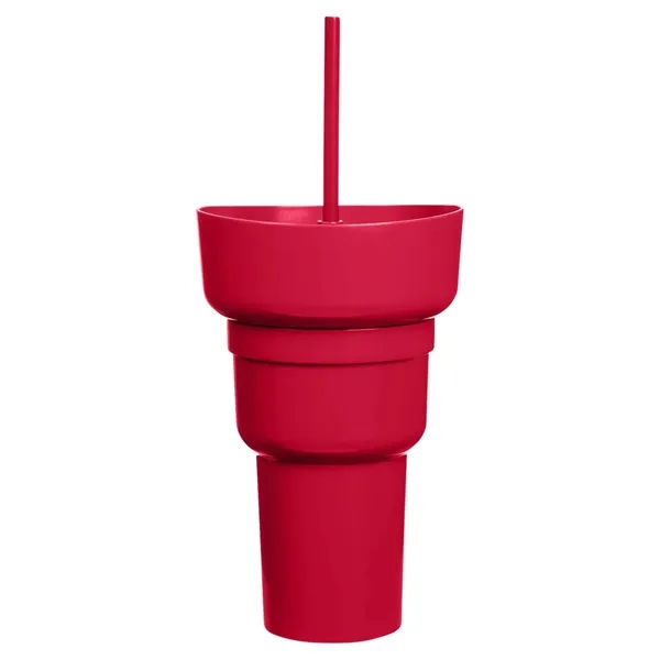 Team 365 1L Recycled PP Stadium Tumbler with Snack Bowl - Team 365 1L Recycled PP Stadium Tumbler with Snack Bowl - Image 20 of 30