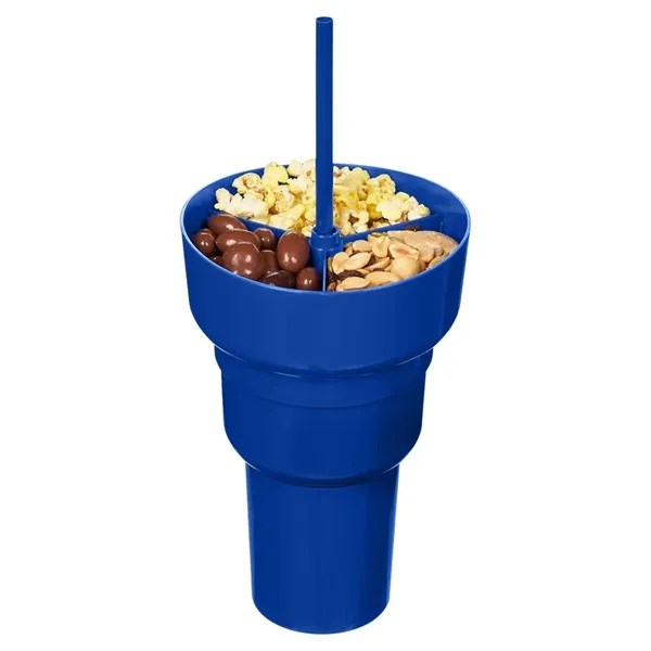 Team 365 1L Recycled PP Stadium Tumbler with Snack Bowl - Team 365 1L Recycled PP Stadium Tumbler with Snack Bowl - Image 22 of 30