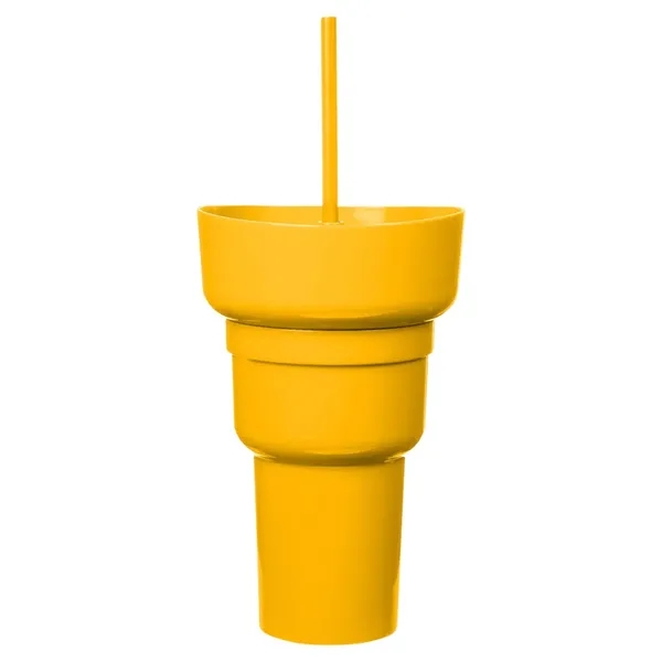Team 365 1L Recycled PP Stadium Tumbler with Snack Bowl - Team 365 1L Recycled PP Stadium Tumbler with Snack Bowl - Image 27 of 30