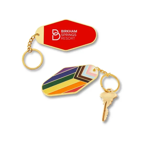 b.free Rainbow Pride LGBTQ+ Metal Keychain - b.free Rainbow Pride LGBTQ+ Metal Keychain - Image 0 of 2