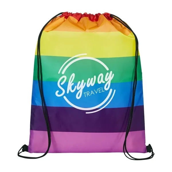 Rainbow Pride Drawstring Bag - Rainbow Pride Drawstring Bag - Image 1 of 2