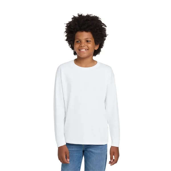 Gildan Youth Heavy Cotton 100% Cotton Long Sleeve T-Shirt. - Gildan Youth Heavy Cotton 100% Cotton Long Sleeve T-Shirt. - Image 0 of 54