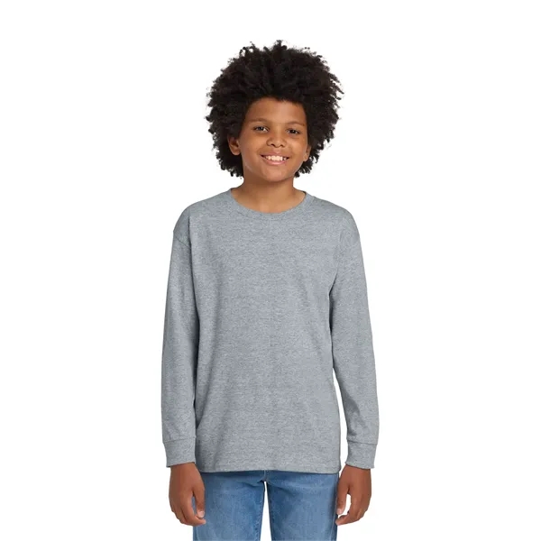 Gildan Youth Heavy Cotton 100% Cotton Long Sleeve T-Shirt. - Gildan Youth Heavy Cotton 100% Cotton Long Sleeve T-Shirt. - Image 5 of 54