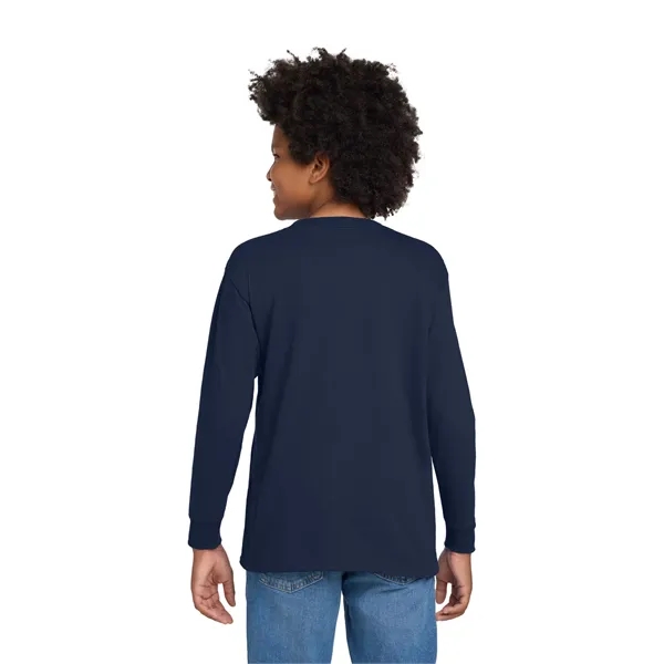 Gildan Youth Heavy Cotton 100% Cotton Long Sleeve T-Shirt. - Gildan Youth Heavy Cotton 100% Cotton Long Sleeve T-Shirt. - Image 21 of 54