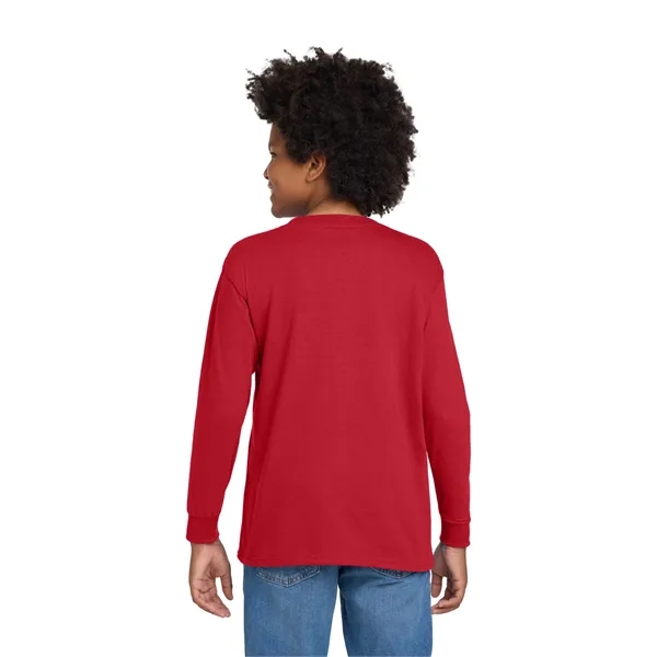 Gildan Youth Heavy Cotton 100% Cotton Long Sleeve T-Shirt. - Gildan Youth Heavy Cotton 100% Cotton Long Sleeve T-Shirt. - Image 28 of 54