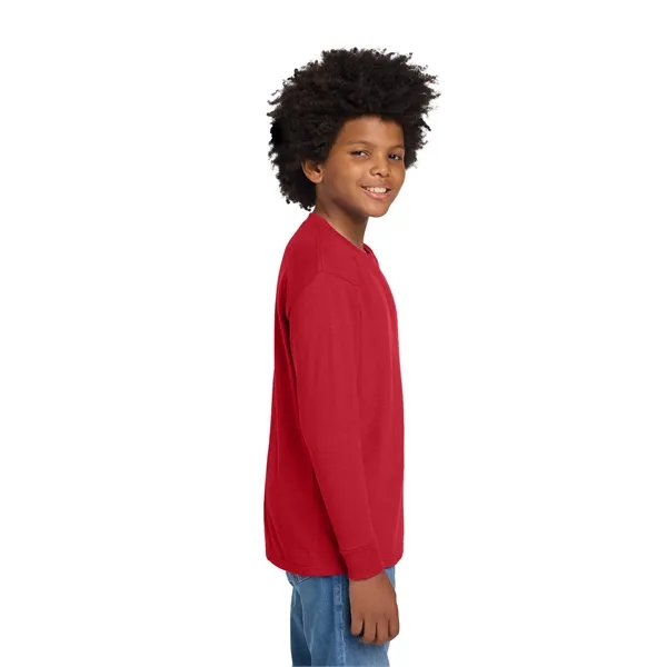 Gildan Youth Heavy Cotton 100% Cotton Long Sleeve T-Shirt. - Gildan Youth Heavy Cotton 100% Cotton Long Sleeve T-Shirt. - Image 29 of 54