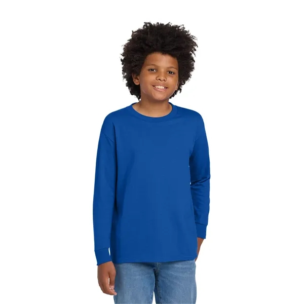 Gildan Youth Heavy Cotton 100% Cotton Long Sleeve T-Shirt. - Gildan Youth Heavy Cotton 100% Cotton Long Sleeve T-Shirt. - Image 31 of 54