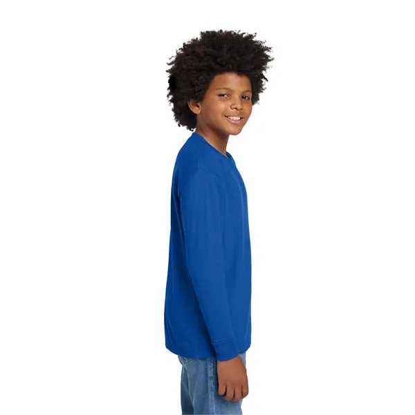 Gildan Youth Heavy Cotton 100% Cotton Long Sleeve T-Shirt. - Gildan Youth Heavy Cotton 100% Cotton Long Sleeve T-Shirt. - Image 34 of 54