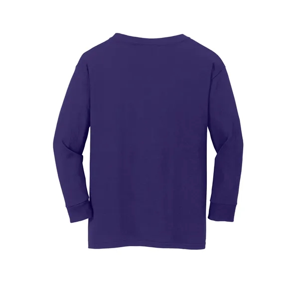 Gildan Youth Heavy Cotton 100% Cotton Long Sleeve T-Shirt. - Gildan Youth Heavy Cotton 100% Cotton Long Sleeve T-Shirt. - Image 48 of 54