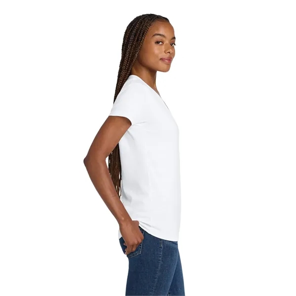 Gildan Women's Heavy Cotton 100% Cotton V-Neck T-Shirt. - Gildan Women's Heavy Cotton 100% Cotton V-Neck T-Shirt. - Image 3 of 44