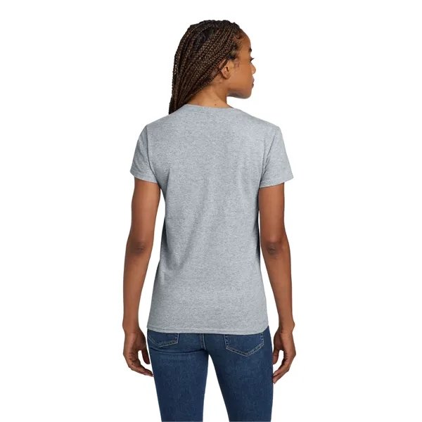 Gildan Women's Heavy Cotton 100% Cotton V-Neck T-Shirt. - Gildan Women's Heavy Cotton 100% Cotton V-Neck T-Shirt. - Image 7 of 44