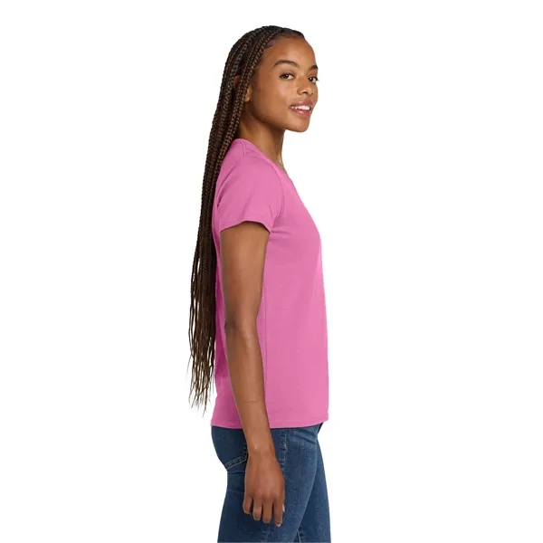Gildan Women's Heavy Cotton 100% Cotton V-Neck T-Shirt. - Gildan Women's Heavy Cotton 100% Cotton V-Neck T-Shirt. - Image 14 of 44