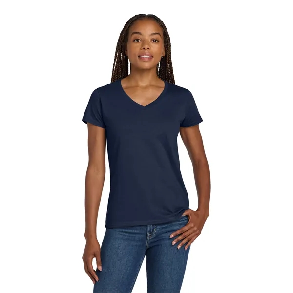 Gildan Women's Heavy Cotton 100% Cotton V-Neck T-Shirt. - Gildan Women's Heavy Cotton 100% Cotton V-Neck T-Shirt. - Image 29 of 44
