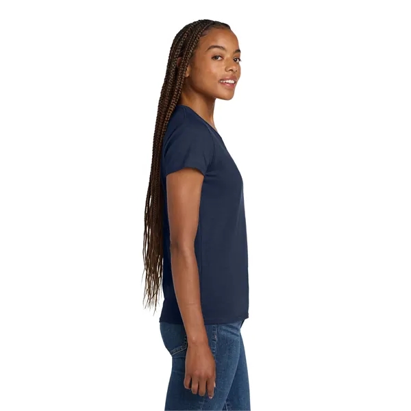 Gildan Women's Heavy Cotton 100% Cotton V-Neck T-Shirt. - Gildan Women's Heavy Cotton 100% Cotton V-Neck T-Shirt. - Image 31 of 44