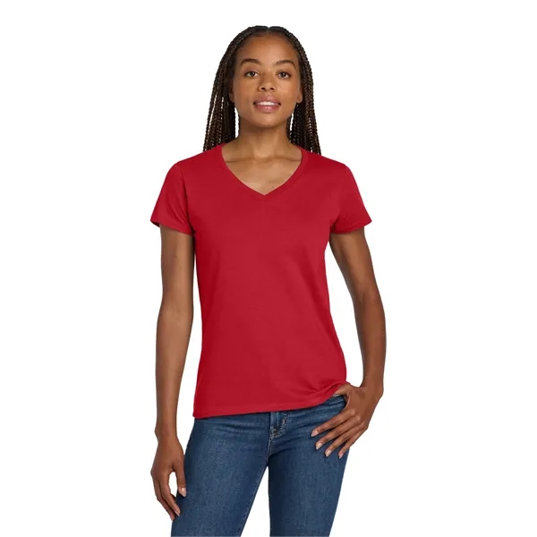 Gildan Women's Heavy Cotton 100% Cotton V-Neck T-Shirt. - Gildan Women's Heavy Cotton 100% Cotton V-Neck T-Shirt. - Image 34 of 44