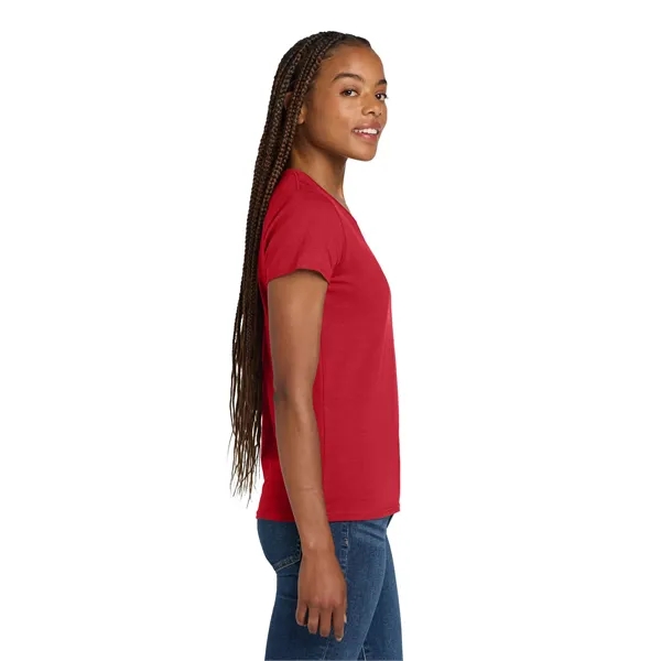 Gildan Women's Heavy Cotton 100% Cotton V-Neck T-Shirt. - Gildan Women's Heavy Cotton 100% Cotton V-Neck T-Shirt. - Image 36 of 44