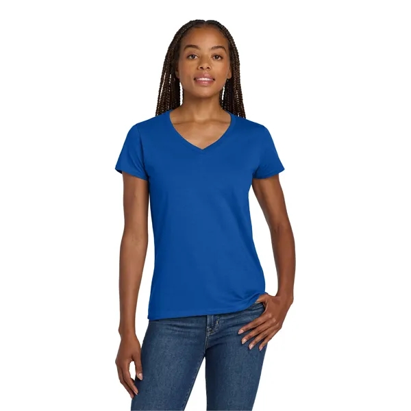 Gildan Women's Heavy Cotton 100% Cotton V-Neck T-Shirt. - Gildan Women's Heavy Cotton 100% Cotton V-Neck T-Shirt. - Image 39 of 44