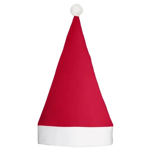 Holiday Christmas Felt Santa Hat - Holiday Christmas Felt Santa Hat - Image 2 of 2