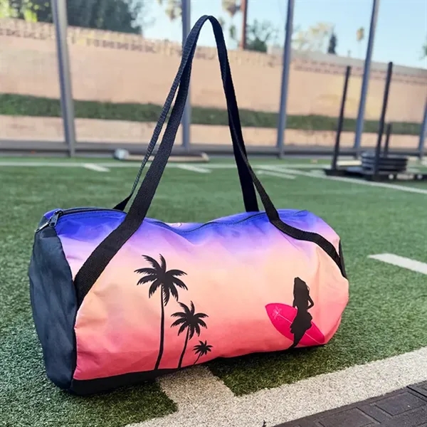 Round Duffel Bag- Full Color-Sewn in the USA - Round Duffel Bag- Full Color-Sewn in the USA - Image 0 of 21