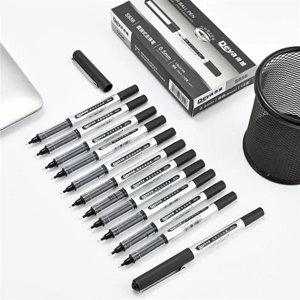 Black Ink Rollerball Pens Quick-Dry Writing Instruments - Black Ink Rollerball Pens Quick-Dry Writing Instruments - Image 3 of 7