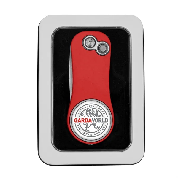 Pitchfix Hybrid 2.0 Golf Divot Tool in Window Tin - Pitchfix Hybrid 2.0 Golf Divot Tool in Window Tin - Image 12 of 16