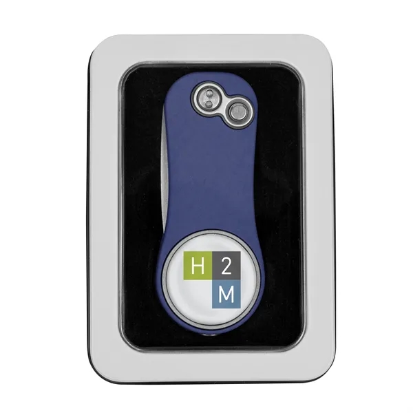Pitchfix Hybrid 2.0 Golf Divot Tool in Window Tin