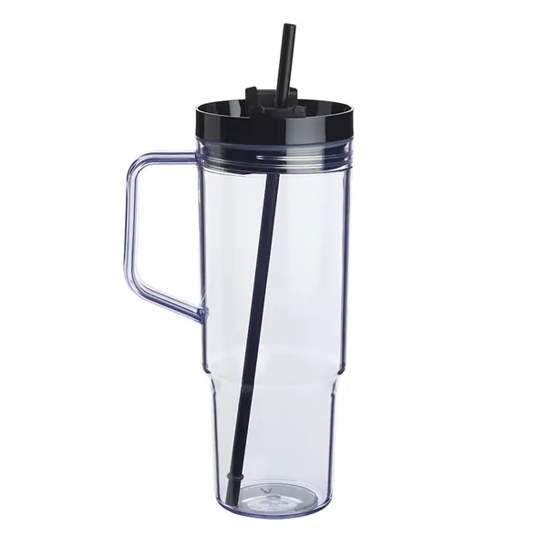 40 oz. Lincoln Plastic Tumbler with Handle - 40 oz. Lincoln Plastic Tumbler with Handle - Image 3 of 13