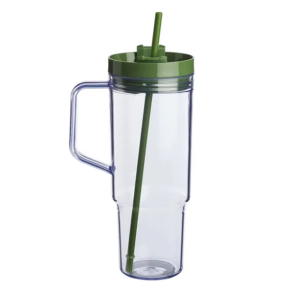 40 oz. Lincoln Plastic Tumbler with Handle - 40 oz. Lincoln Plastic Tumbler with Handle - Image 6 of 13