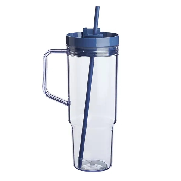 40 oz. Lincoln Plastic Tumbler with Handle - 40 oz. Lincoln Plastic Tumbler with Handle - Image 10 of 13