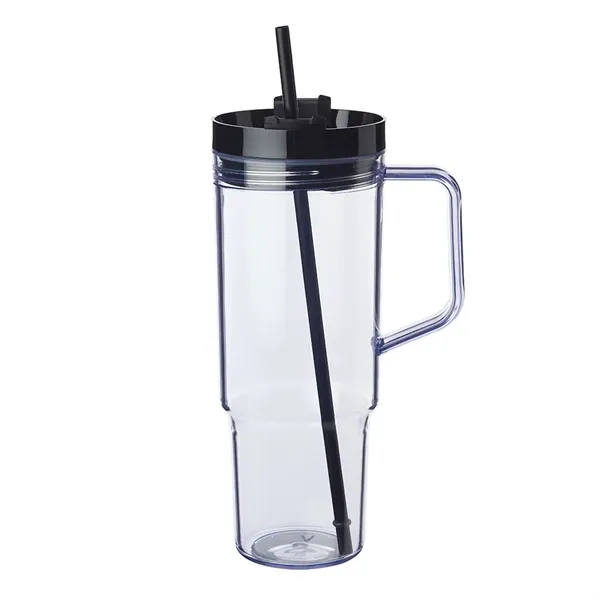 40 oz. Lincoln Plastic Tumbler with Handle - 40 oz. Lincoln Plastic Tumbler with Handle - Image 2 of 13