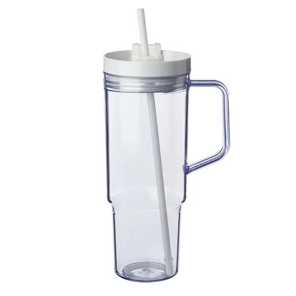 40 oz. Lincoln Plastic Tumbler with Handle - 40 oz. Lincoln Plastic Tumbler with Handle - Image 12 of 13