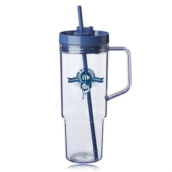 40 oz. Lincoln Plastic Tumbler with Handle - 40 oz. Lincoln Plastic Tumbler with Handle - Image 7 of 13