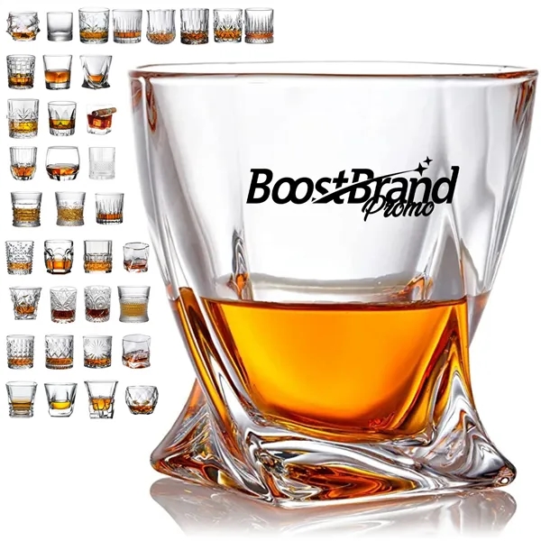 9Oz.Unique Twist Design Whiskey Glass - 9Oz.Unique Twist Design Whiskey Glass - Image 0 of 6