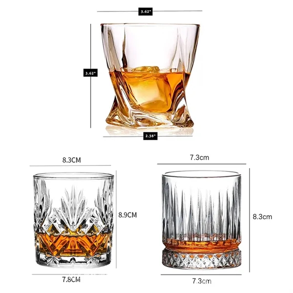 9Oz.Unique Twist Design Whiskey Glass - 9Oz.Unique Twist Design Whiskey Glass - Image 1 of 6
