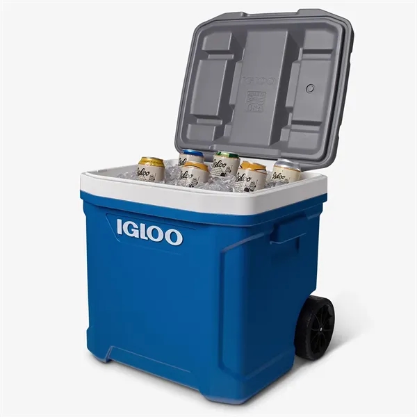 IGLOO Latitude 60 Qt Roller Cooler with Telescoping Handle - IGLOO Latitude 60 Qt Roller Cooler with Telescoping Handle - Image 1 of 6