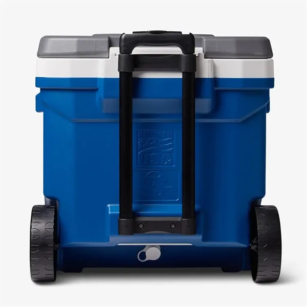 IGLOO Latitude 60 Qt Roller Cooler with Telescoping Handle - IGLOO Latitude 60 Qt Roller Cooler with Telescoping Handle - Image 2 of 6