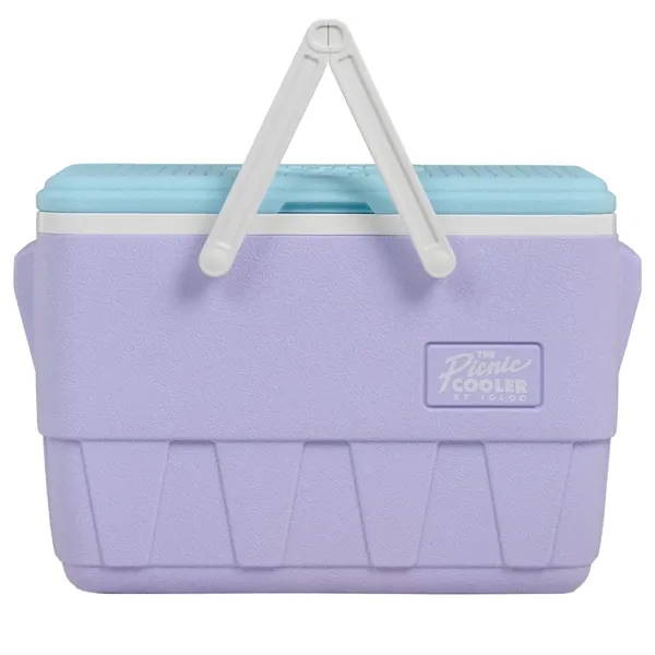USA Made IGLOO Retro Vintage Picnic Basket 25 Qt Cooler - USA Made IGLOO Retro Vintage Picnic Basket 25 Qt Cooler - Image 4 of 5