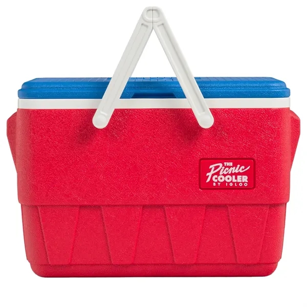 USA Made IGLOO Retro Vintage Picnic Basket 25 Qt Cooler - USA Made IGLOO Retro Vintage Picnic Basket 25 Qt Cooler - Image 5 of 5