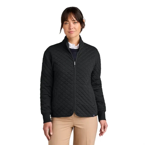 Brooks Brothers® Women's Diamond Quilt Full-Zip - Brooks Brothers® Women's Diamond Quilt Full-Zip - Image 3 of 4