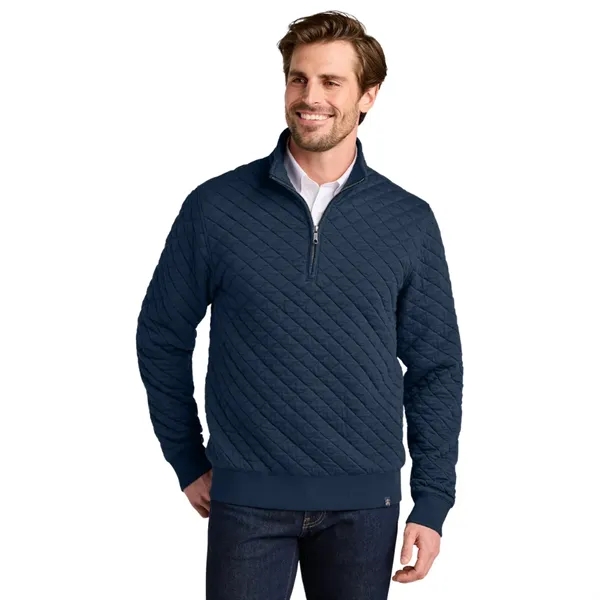 Brooks Brothers® Diamond Quilt 1/4-Zip - Brooks Brothers® Diamond Quilt 1/4-Zip - Image 3 of 4