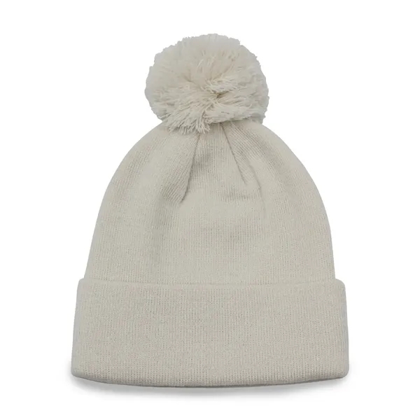 12" Knit Beanie Pompon - 12" Knit Beanie Pompon - Image 9 of 10